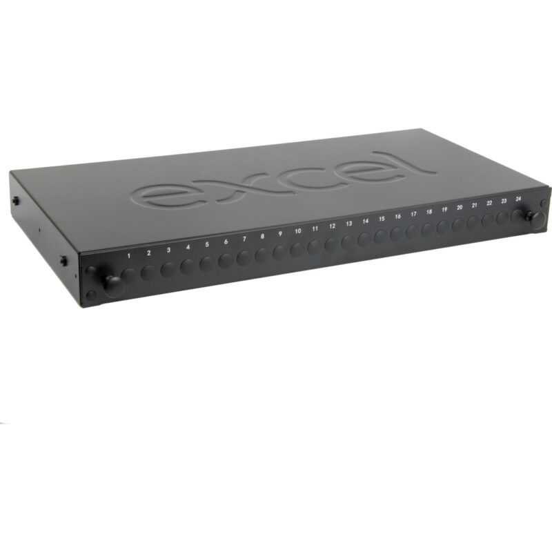 Excel Networking Solutions 24 Way ST/FC Simplex Fibre Optic Panel - Empty 200-950