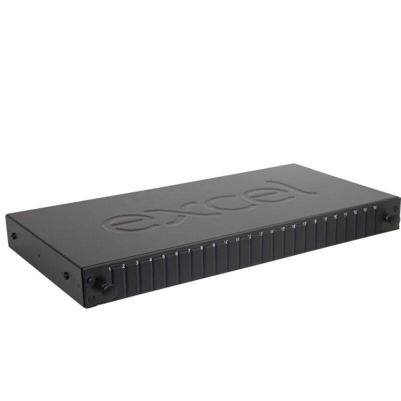 Excel Networking Solutions 24 Way SC Duplex/LC Quad Fibre Optic Panel - Empty 200-951