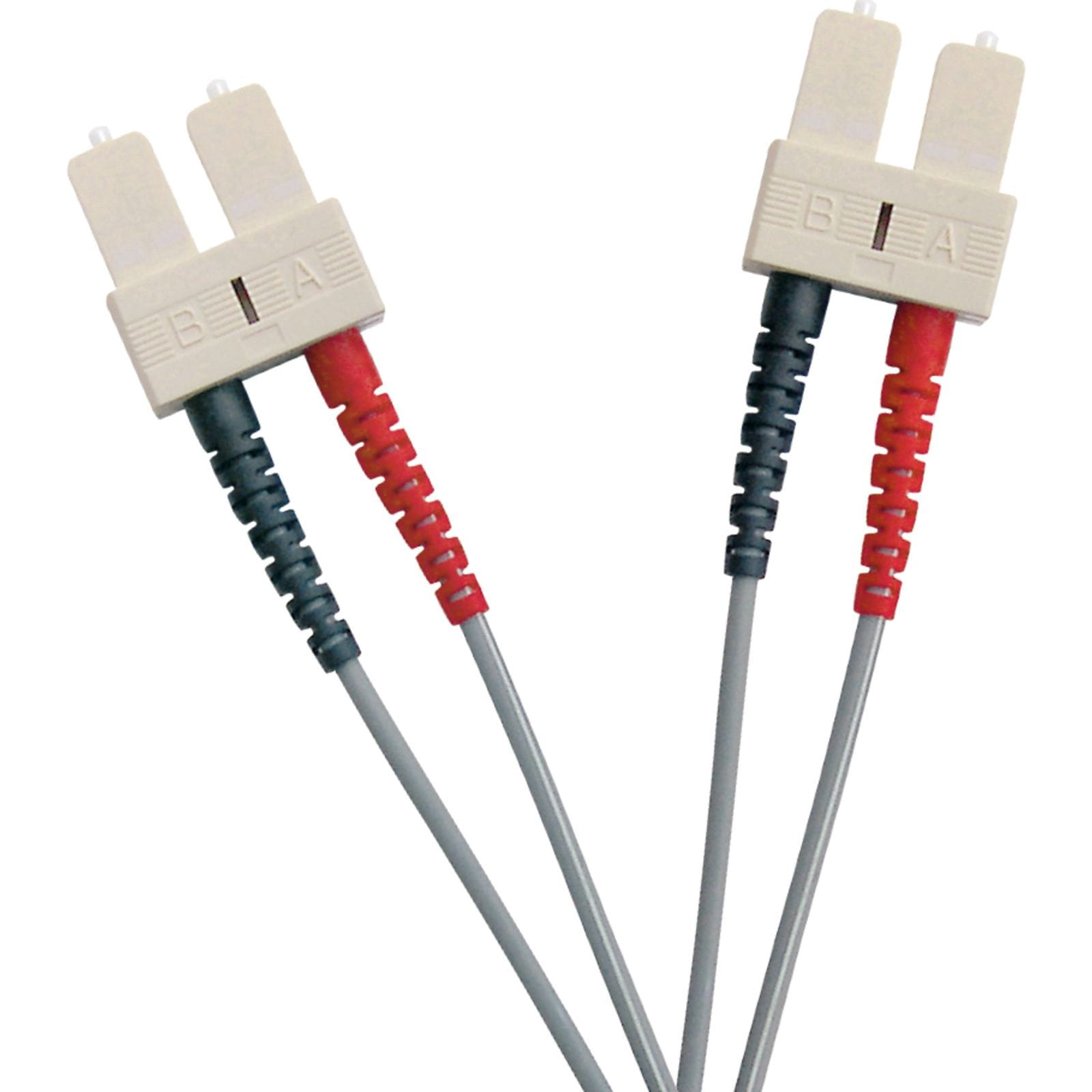 Excel Networking Solutions OM1 Fibre Optic Patch cord SC-SC Multimode 62.5/125 Duplex LS0H Grey 0.5m 202-190
