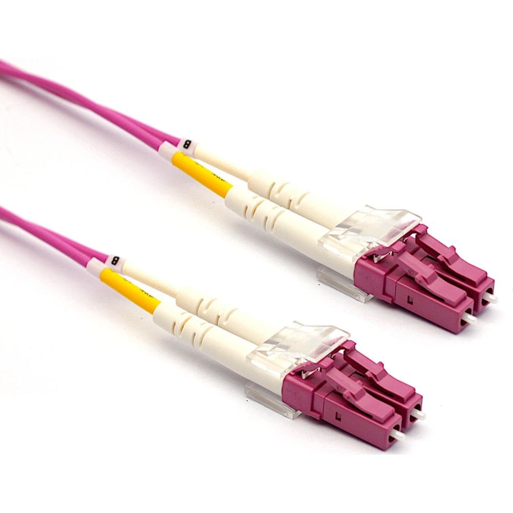Excel Networking Solutions OM4 Fibre Optic Patch cord LC-LC Multimode 50/125 Duplex LS0H Violet 5m 204-333
