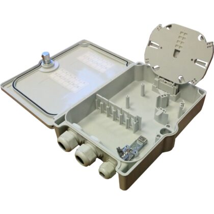 Excel Networking Solutions IP54 24 Fibre Lockable Splice Enclosure (compatible with LC Quad) 208-183