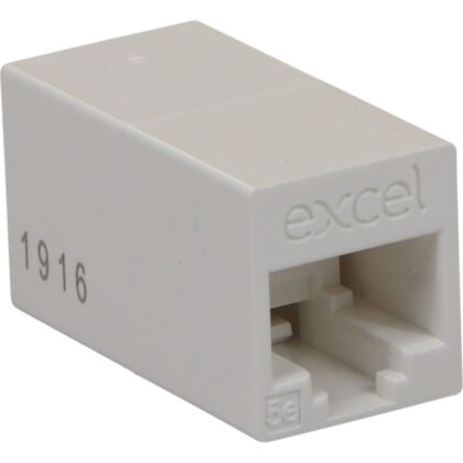 Excel Networking Solutions CAT 5e RJ45-RJ45 In-line connector - White 23-0035