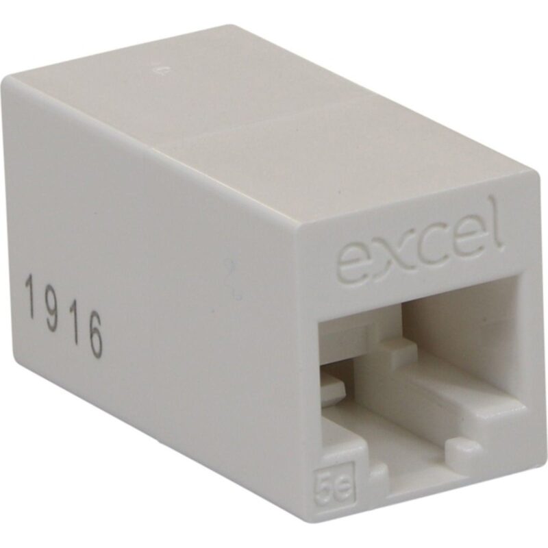 Excel Networking Solutions CAT 5e RJ45-RJ45 In-line connector - White 23-0035