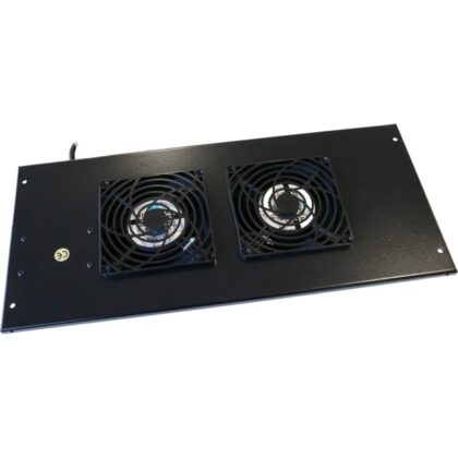 Excel Networking Solutions Environ Roof Mount Fan Tray 2 Way Fan incl. Detachable UK Power Lead - Black 540-302-BK
