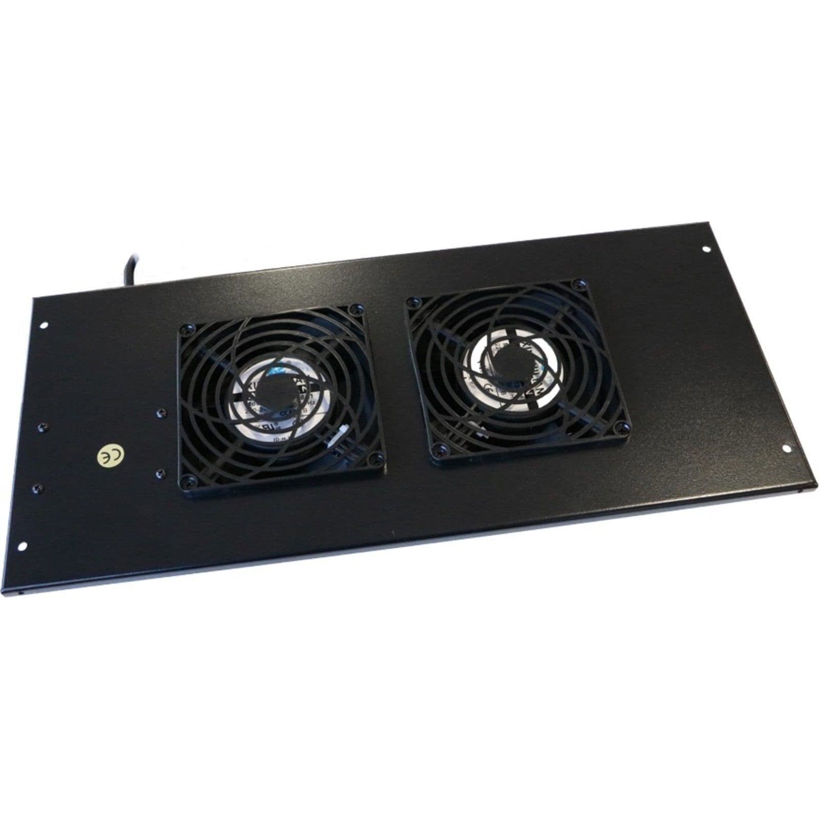 Excel Networking Solutions Environ Roof Mount Fan Tray 2 Way Fan incl. Detachable UK Power Lead - Black 540-302-BK
