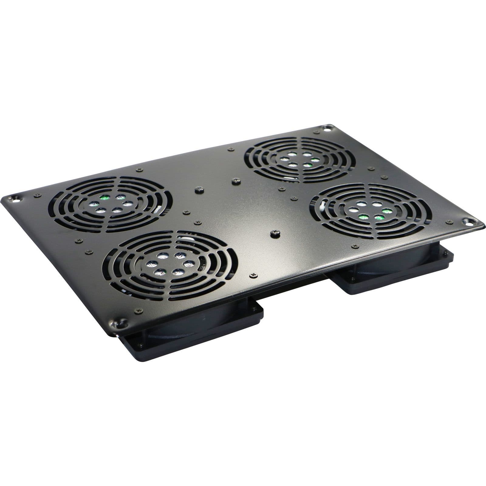 Excel Networking Solutions Environ Four Way Roof Mount Fan Trays - Black 542-044-BK