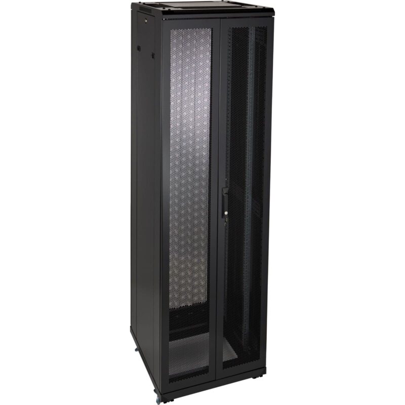 Excel Networking Solutions Environ ER800 42U Rack 800x1000mm D/Vented (F) D/Vented (R) B/Panels F/Mgmt Blac 542-42810-DDBF-BK