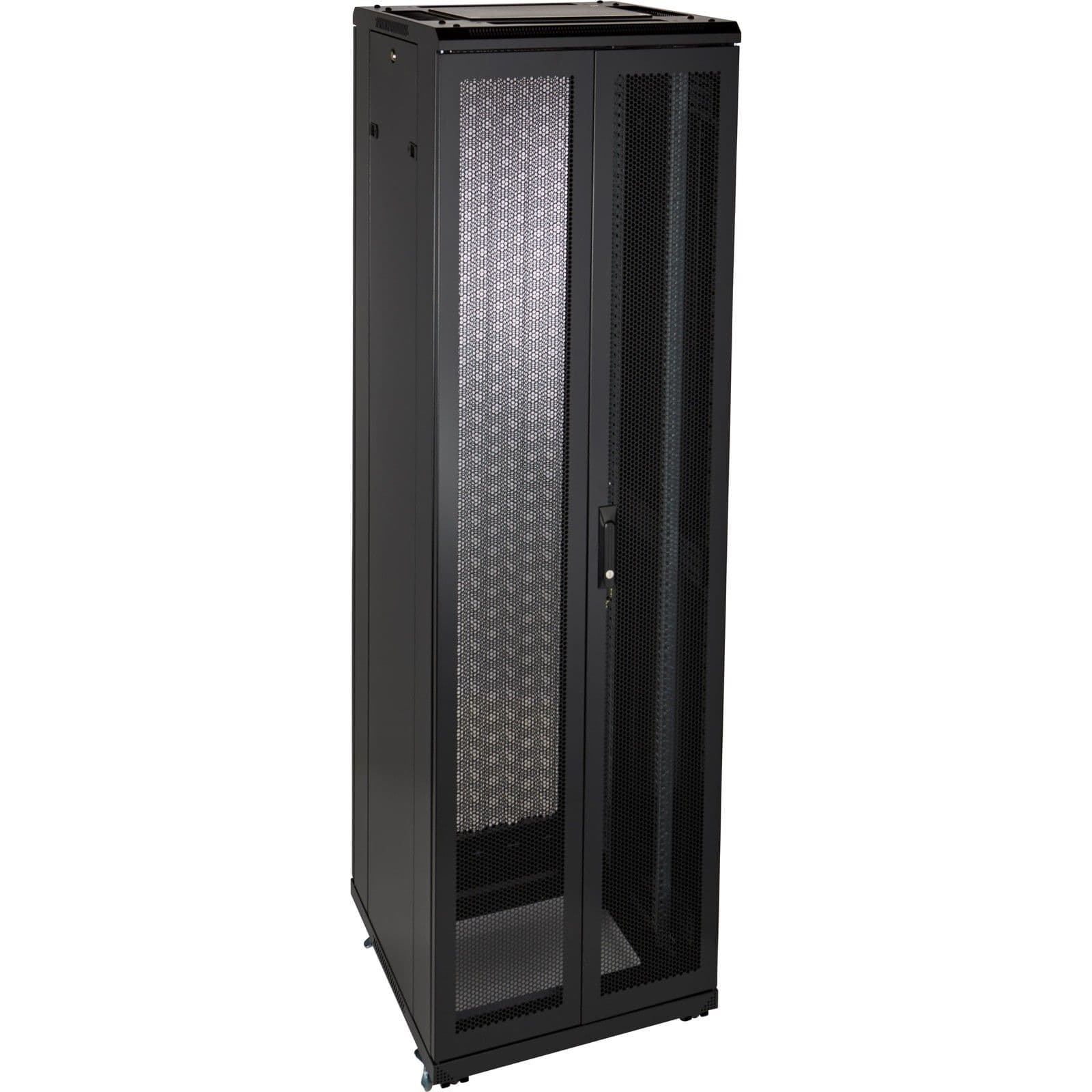 Excel Networking Solutions Environ ER800 42U Rack 800x800mm D/Vented (F) D/Vented (R) B/Panels F/Mgmt Black 542-4288-DDBF-BK