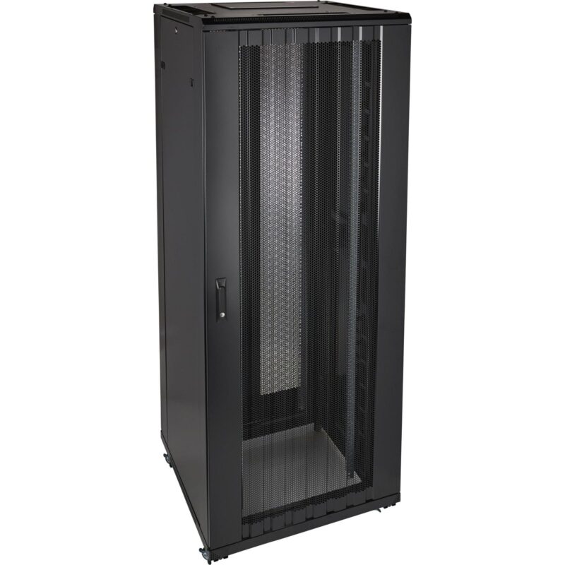 Excel Networking Solutions Environ ER800 42U Rack 800x800mm W/Vented (F) D/Vented (R) B/Panels F/Mgmt Black 542-4288-WDBF-BK