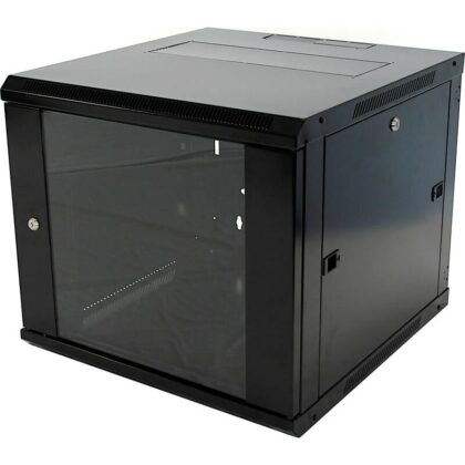Excel Networking Solutions Excel Environ WR400 Wall Rack Network Data Cabinet 6U 400 mm Deep Black WB6.4SGB