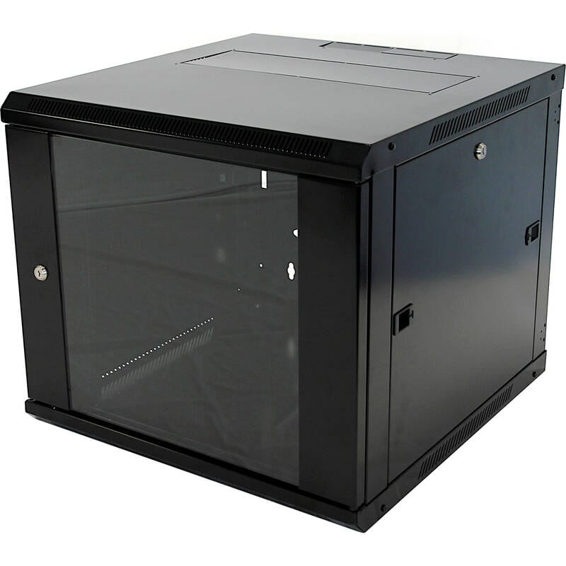 Excel Networking Solutions Excel Environ WR400 Wall Rack Network Data Cabinet 9U 400 mm Deep Black WB9.4SGB