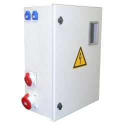 Expolight Tellerkast 63A met netspanningskeuze 3x230V/3x400V+N en 25D60 module EL-8200-20D