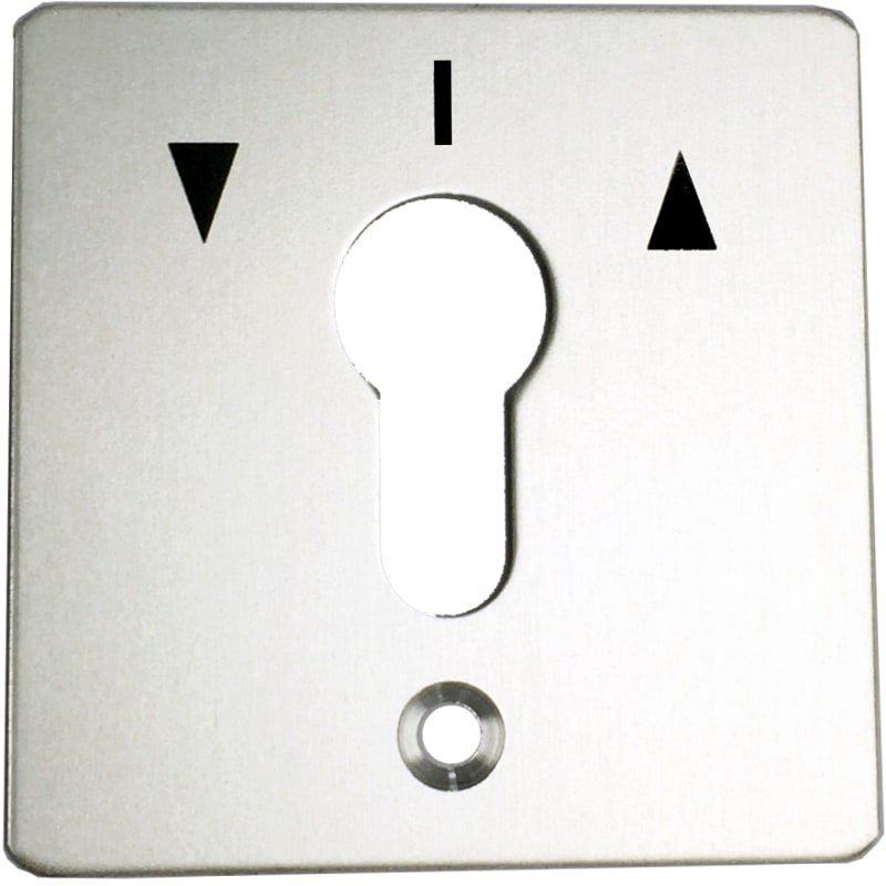 FAAC FRONTPLAATJE V. FAAC KEY 1 & 2 met pijl op/neer 12203260017
