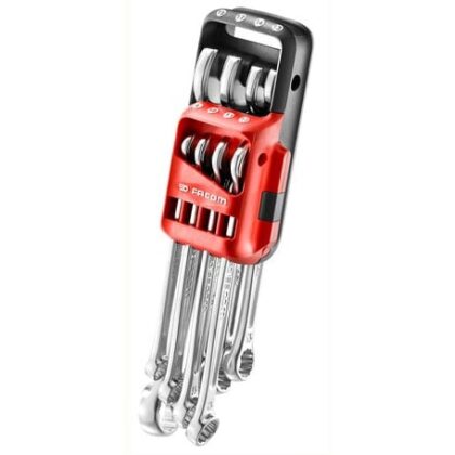 FACOM SET VAN 8 STEEKRINGSLEUTELS IN HOUDER 440.JP8PB