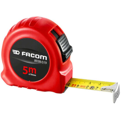 FACOM DUBBELZIJDIG MEETLINT MET ABS-BEHUIZING 5M/19MM 893B.519PB