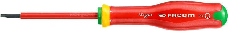 FACOM SCHROEVENDRAAIER PROTWIST TORX 10X75 GEÏSOLEERD 1000V ATX10X75VE