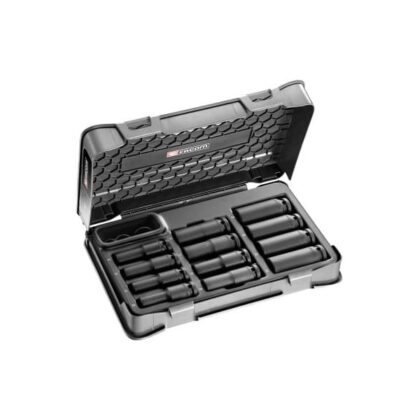 FACOM SET MET IMPACT-DOPPEN 1/2'' LANG VAN 10 TOT 24mm NS.405B