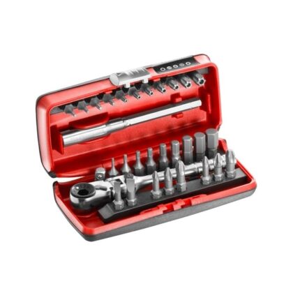 FACOM SET VASTZETTEN 1/4'' MET RATEL MET 180° FLEXIBELE KOP