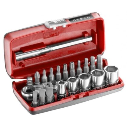 FACOM SET VAST-/LOSSCHROEVEN 1/4'' MET COMPACTE FLEX RATEL R1PICOPB