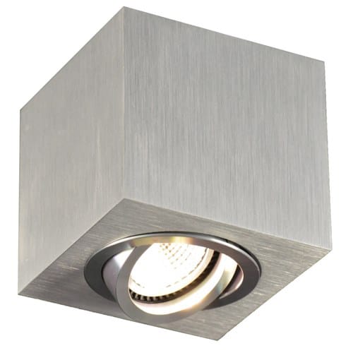 FANTASIA OLALA vierkant - GU10 - 50W - alu - 30° richtbaar - dia 90mm x 85mm - alu 3407093