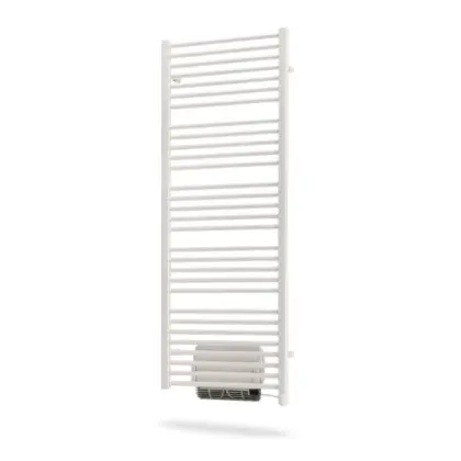 Radson Flores ET elektrische handdoekradiator met blower 1807 x 600 - 1250 + 950 W - RAL 9016 verkeerswit FLED0618ELT