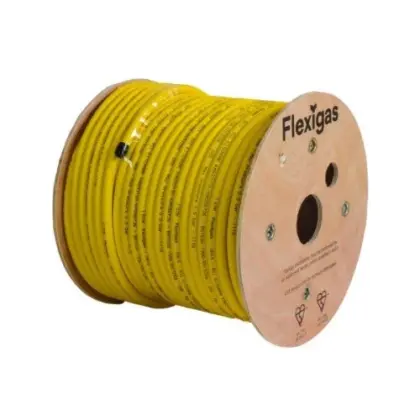Flexigas PLT buis DN32 (rollengte 15m) - geel - prijs per rol FLEX-32-15