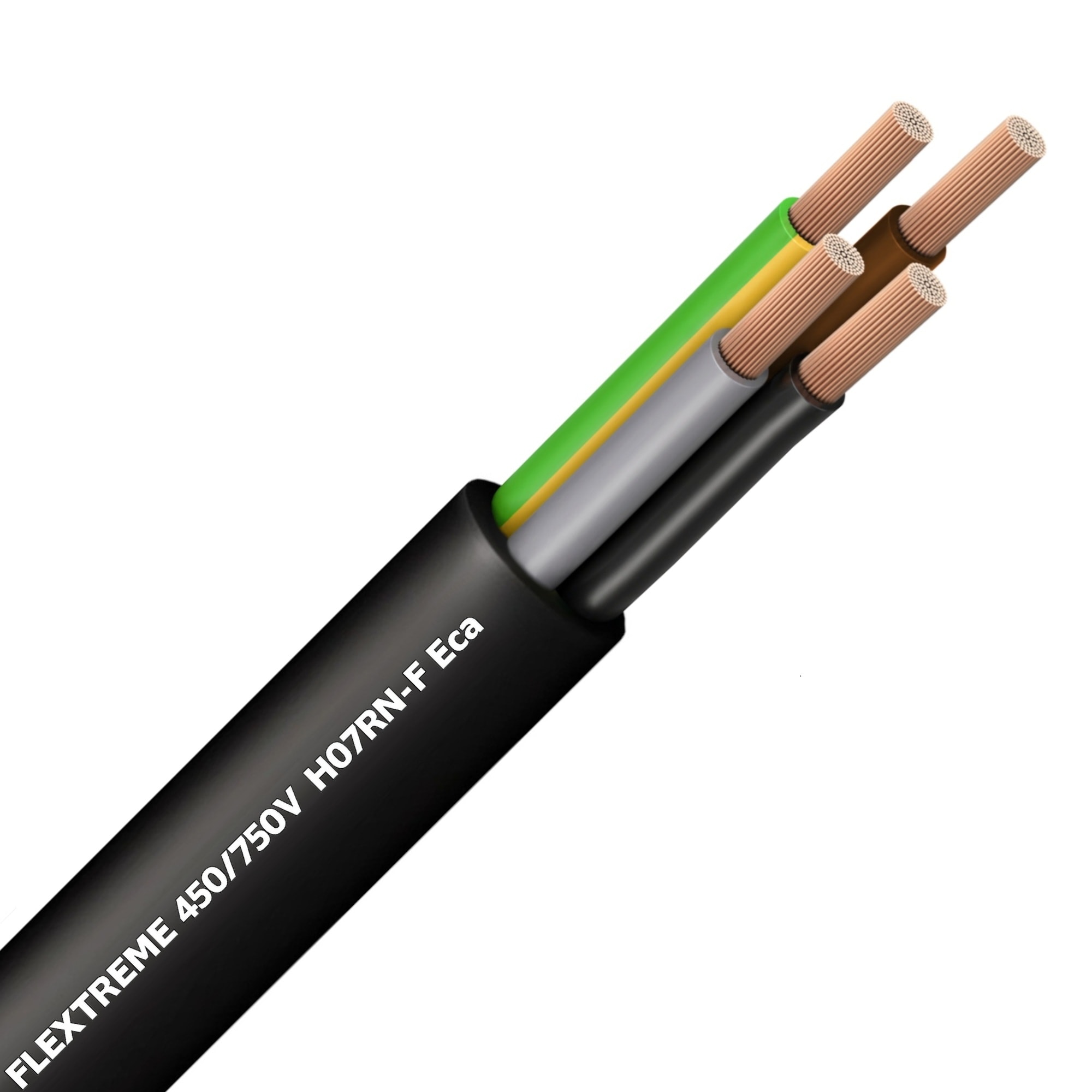 FLEXTREME H07RN-F rubberkabel flexibel Prysmian 750V Eca AD8 zwart 4G16mm² FLEXTREME4G16-ECA B 1000