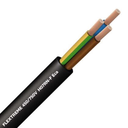 FLEXTREME H07RN-F rubberkabel flexibel Prysmian 750V Eca AD8 zwart 3G2