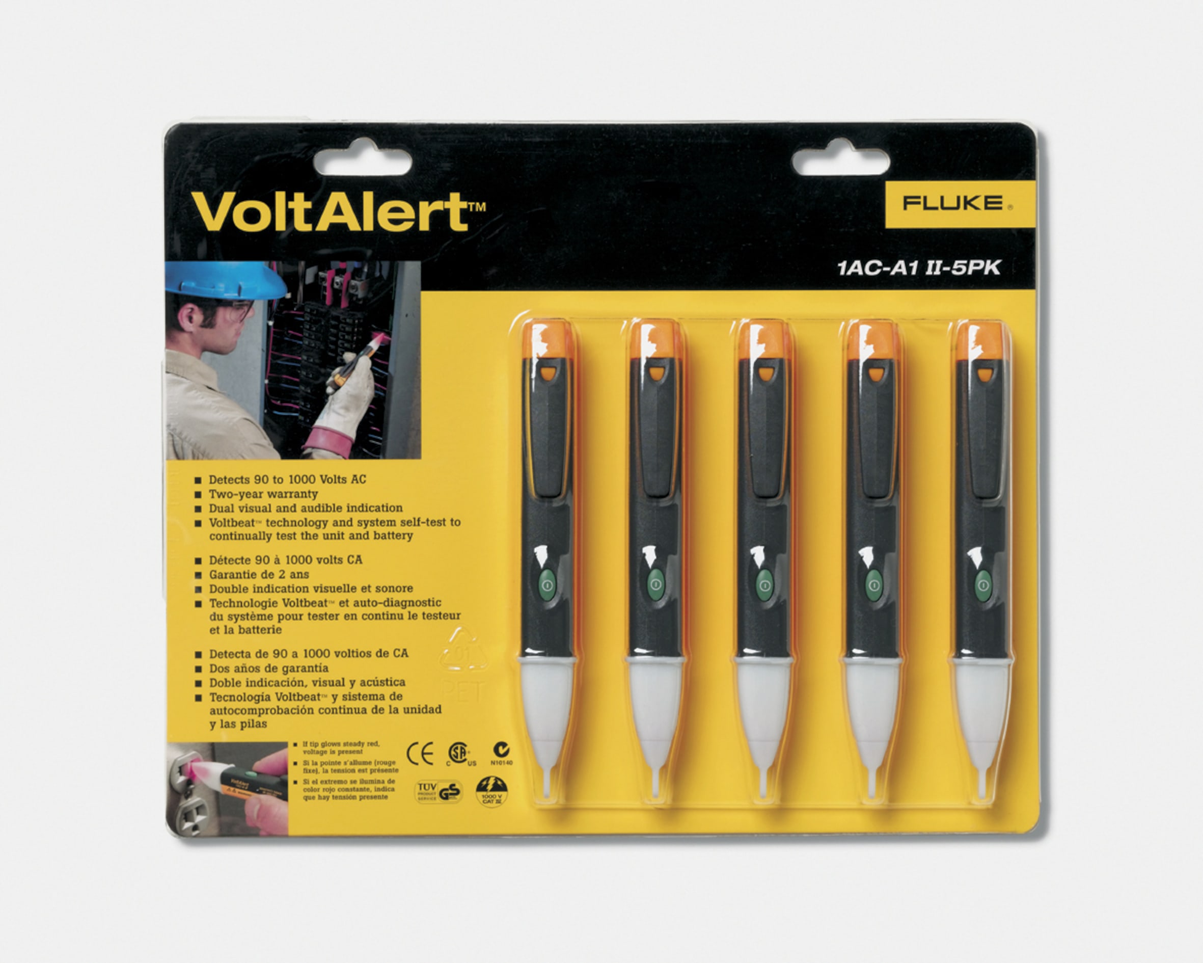 FLUKE Spanningzoeker 90V-1000V AC set van 5 2433042