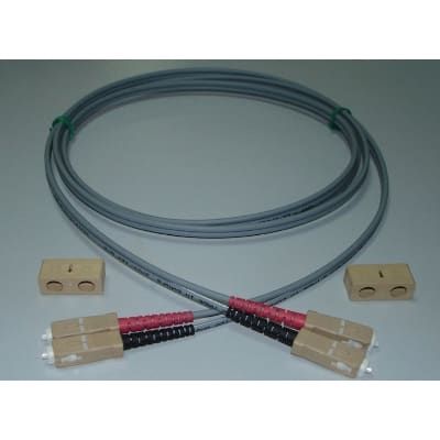 FUMO COMMUNICATIONS SC duplex SC duplex fiber patchcord multimode 50/125 OM3 lengte 3m grijs 691-22E22-3