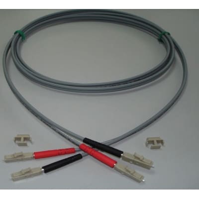 FUMO COMMUNICATIONS LC duplex LC duplex fiber patchcord multimode 50/125 OM3 lengte 2m GRIJS 691-28E28-2