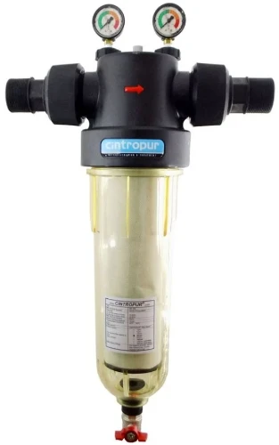 Cintropur NW500 waterfilter 2 x 2 - 25 micron - debiet 18000 l/u - met manometers FWCCNW500