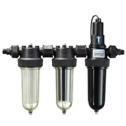 Cintropur UV-TRIO UV-sterlisator met waterfilter trio 3/4 x 4/4 - 25 micron - debiet 2000 l/u - UV-lamp 25 W FWUVTRIO