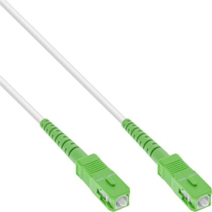 Fiber Patchcords Simplex SCAPC-SCAPC boot green white with 1xG657A2 length 40 meter LSZH LL-PTSX-SC8SC8-400