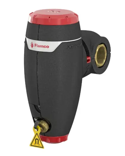 Flamco Vuilafscheider Flamco Xstream Clean 1" 25 binnendraad horizontaal/verticaal met magneet intern 11032