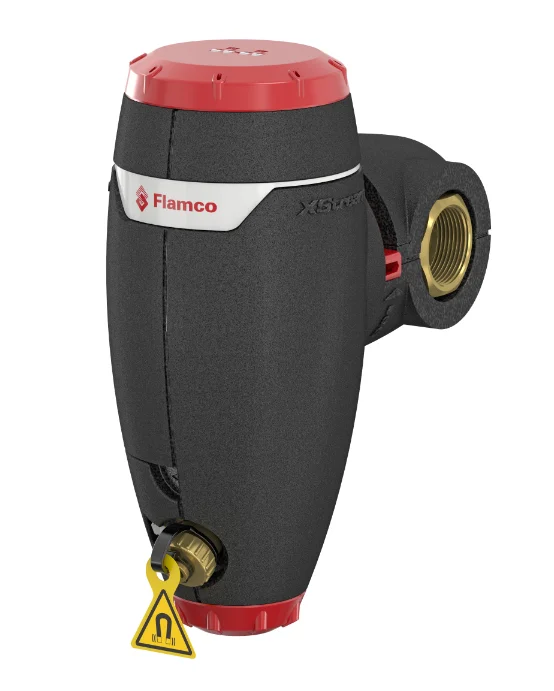 Flamco Vuilafscheider Flamco Xstream Clean 1" 25 binnendraad horizontaal/verticaal met magneet intern 11032