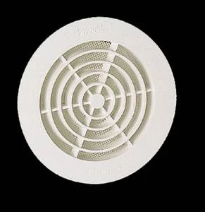 Nicoll Vent ventilatierooster 100 mm - wit - met muggengaas GATM100