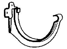 Nicoll RWA PVC goothaak halfronde dakgoot 115 mm - grijs GB25P