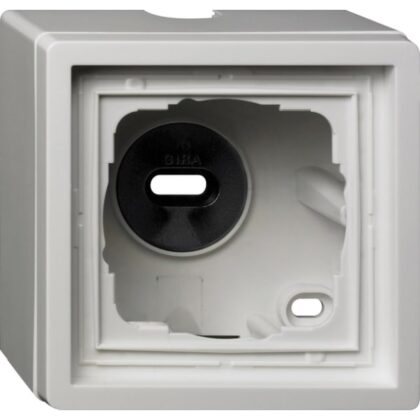 GIRA Opbouwbehuizing 1-v + afd.r. Gira F100 z.wit 0061112