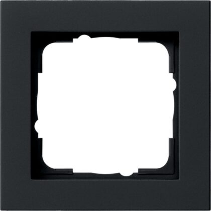 GIRA Afdekraam 1-v Gira E2 zwart m 021109