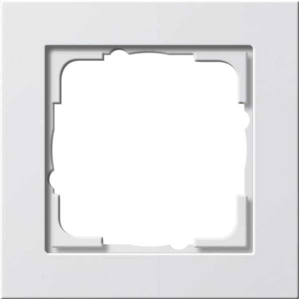 GIRA Afdekraam 1-v Gira E2 z.wit m 021122