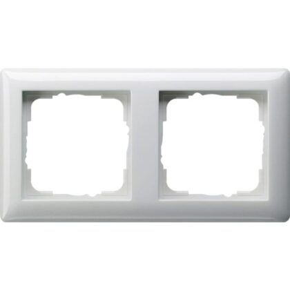 GIRA Afdekraam 2-v Standard 55 z.wit 021203