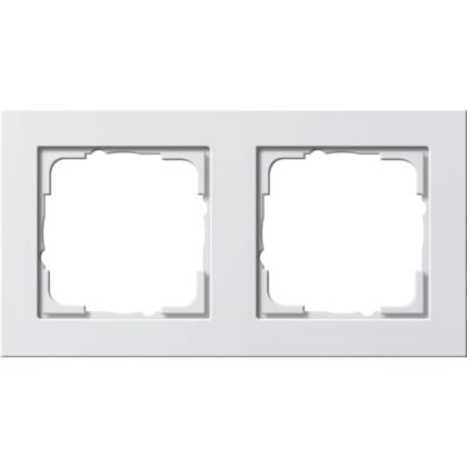 GIRA Afdekraam 2-v Gira E2 z.wit m 021222