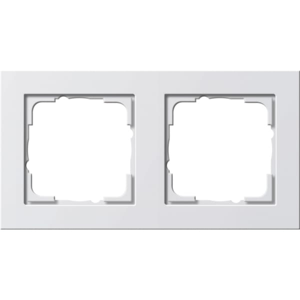 GIRA Afdekraam 2-v Gira E2 z.wit m 021222