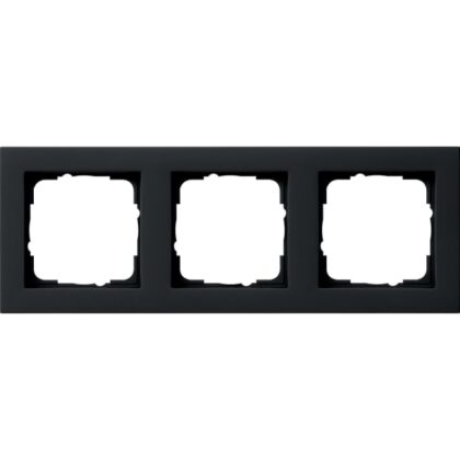 GIRA Afdekraam 3-v Gira E2 zwart m 021309