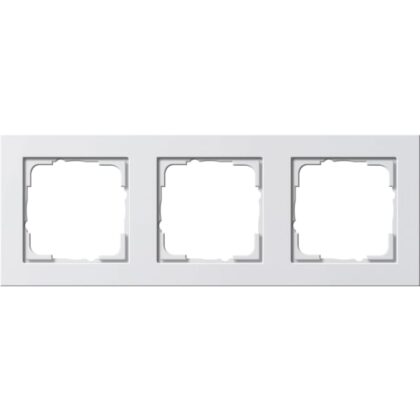 GIRA Afdekraam 3-v Gira E2 z.wit m 021322