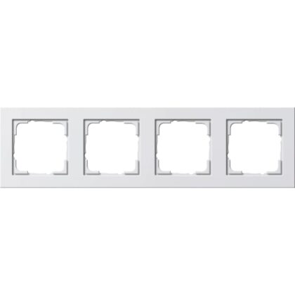 GIRA Afdekraam 4-v Gira E2 z.wit m 021422