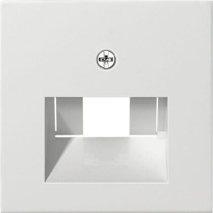 GIRA Afdekplaat UAE/IAE + netwerkaansluitdoos System 55 z.wit m 027027