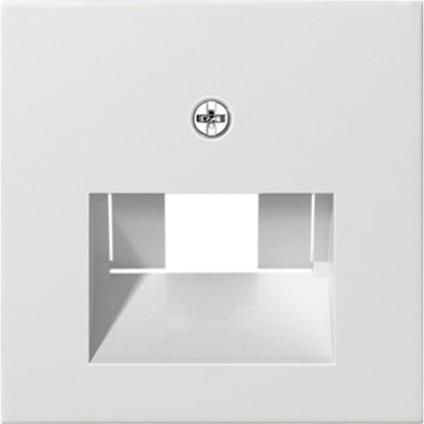 GIRA Afdekplaat UAE/IAE + netwerkaansluitdoos System 55 z.wit m 027027
