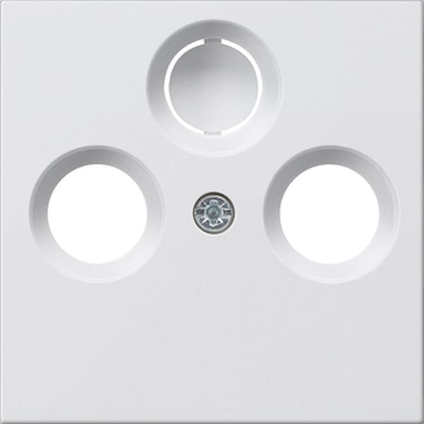 GIRA Afdekplaat coax.antenne-CD System 55 z.wit 086903